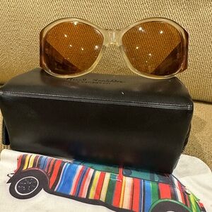 SOLD -Vintage Paul Smith Brown Tortoise polarized Sunglasses, PS 373, Japan